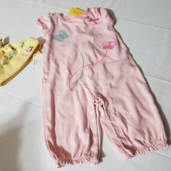 Gymboree Tiny Pond NWT 0-3 Month Romper & Hat Set - Picture 1 of 4